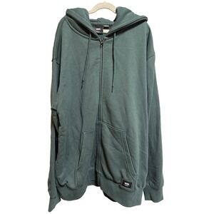Vans Original Standards Loose Fit Zip Hoodie Green Size Medium NWT Streetwear